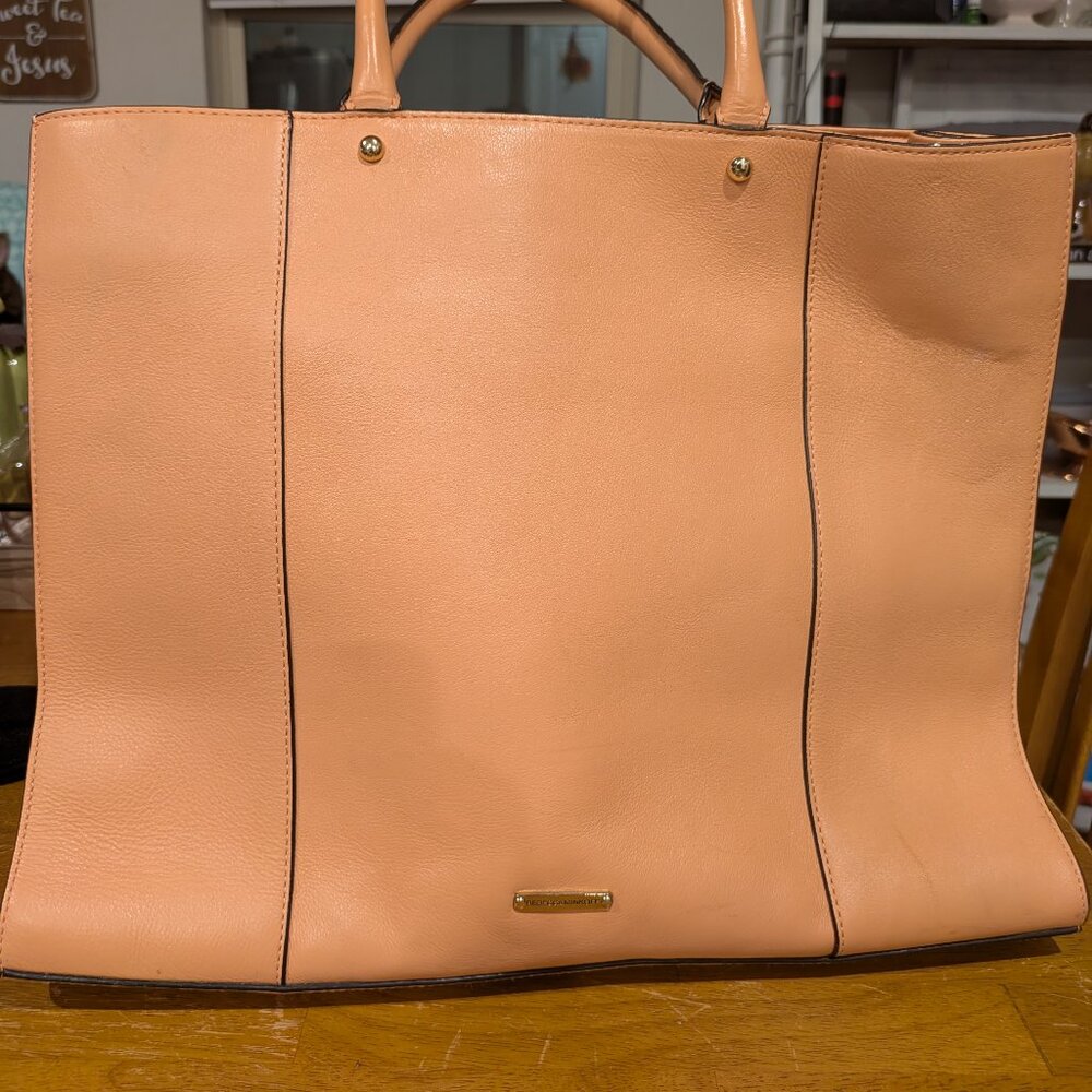 Rebecca Minkoff Morning After (MAB) Large Leather Tote in a gorgeous blush/Salmo